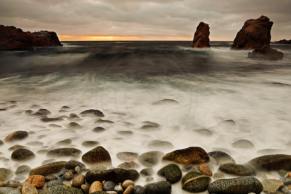 Water Movement at dusk in Big Sur